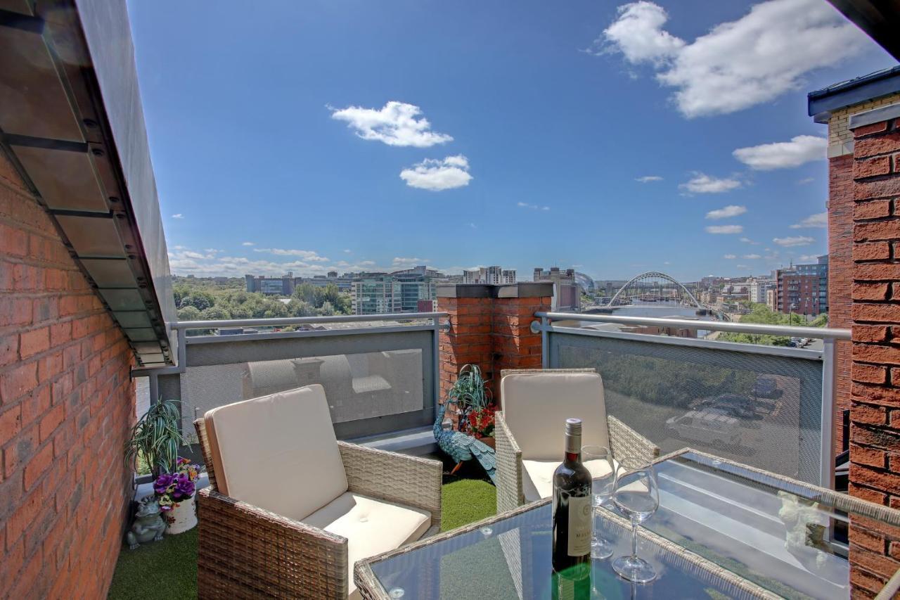 Beautiful Duplex Penthouse - Roof Garden, Views, Parking Apartment Newcastle upon Tyne Exterior foto
